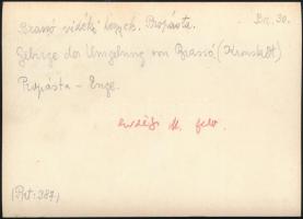 cca 1910-1920 Brassó vidéki hegyek, Propásta, Erdélyi Mór (1866-1934) felvétele, hátoldalán felirato...