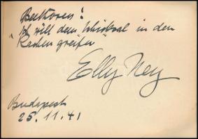 cca 1940 Zenei autogram gyűjtemény. Nagyon érdekes, sok magyar és külföldi zeneszerző, sok rajzolt k...