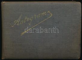 cca 1940 Zenei autogram gyűjtemény. Nagyon érdekes, sok magyar és külföldi zeneszerző, sok rajzolt k...