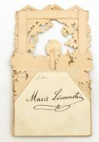 cca 1880 Térbeli litho üdvözlő kártya. . Litográfia. Szép állapotban, hozzá egy másik kártya is m: 1...