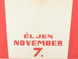 Pusztai Bálint jelzéssel: Egy mappányi szocreál plakát- és dekorációterv, különféle szocialista jubi...