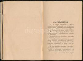 1890 Magyarország Symbolikus Nagypáholyának alkotmánya. Bp., 1890., Neumayer Ede. T., 132+3 p. Kiadó...