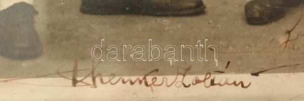 1924 Párizs, az olimpiai bronzérmes magyar férfi tőrvívó csapat tagjai: vitéz Tersztyánszky Ödön (18...