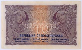 Csehszlovákia 1919. 10K T:III / Czechoslovakia 1919. 10 Korun C:F 
Krause P#8