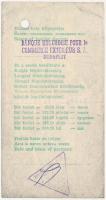 1973. A Magyar Nemzeti Bank utazási csekkje 500Ft-ról, felülbélyegzésekkel, lyukasztással érvénytele...