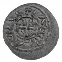 1095-1116. Denár Ag "Kálmán" (0,47g) T:1,1- patina / Hungary 1095-1116. Denar Ag "Col...