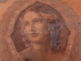 1943. 1000P "Szálasi-kiadás" kiadatlan bankjegy nyomólemez gyártásához készített véset Cu ...