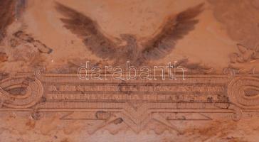 1943. 1000P "Szálasi-kiadás" kiadatlan bankjegy nyomólemez gyártásához készített véset Cu ...