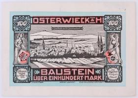 Németország / Weimari Köztársaság / Osterwieck 1922. 100M bőr szükségpénz T:I / Germany / Weimar Republic / Osterwieck 1923. 10.000 Mark leather C:UNC