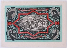 Németország / Weimari Köztársaság / Osterwieck 1922. 100M bőr szükségpénz T:I / Germany / Weimar Rep...