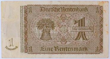 Német Demokratikus Köztársaság 1948. 1M kék bélyeg korábbi 1937-es bankjegyen T:III / GDR 1948. 1 Ma...