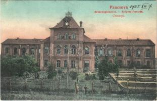 1905 Pancsova, Pancevo; Selyemfonoda / Seidenspinnerei / silk spinning mill, factory (EB)