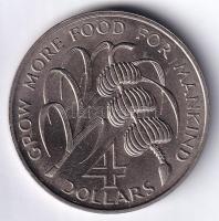 St. Vincent 1970. 4$ Cu-Ni "FAO" T:1- Saint Vincent 1970. 4 Dollars Cu-Ni "FAO" ...