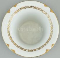 Herendi oroszlántalpas kaspó, exkluzív kézi festéssel. Jelzett: Herend Csuporné és ritka formaszámma...