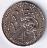 St. Lucia 1970. 4$ Cu-Ni "FAO" T:1- Saint Lucia 1970. 4 Dollars Cu-Ni "FAO" C:AU...