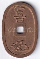 Japán 1835-1870. 100M (Tempo Tsuho) Br "Ten-Ho / Tsu-Ho" T:2 
Japan 1835-1870. 100 Mon (T...