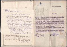 cca 1890-1948 a részben Bugyi községből származó Tüchler család irat és levél hagyatéka, össz. 37 db...