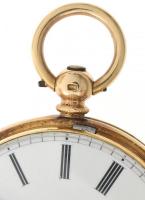 Vacheron 18K arany, dupla fedeles, kulcsos zsebóra. Gazdagon díszített, hajóskapitányi tokkal. Jelze...