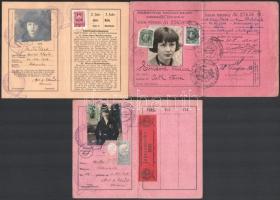 cca 1930-50 Eleőd (Eleöd) Anikó (1908-2007) és Iglói László Pál síbajnok pár fotói, levelei, képesla...