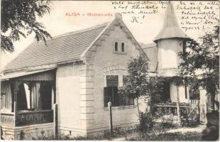 1912 Balatonaliga, Aliga (Balatonvilágos); Molnár villa. Novák Jenő kiadása (fl)
