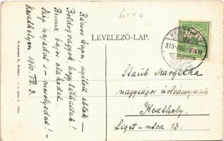 1910 Tihany, látkép. Kampmann H. kiadása Art Nouveau, floral (EK)
