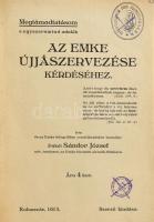Sándor József, pákéi: Megtámadtatásom s egyszersmind adalék az EMKE újjászervezése kérdéséhez. Kolozsvár, 1913. (Gombos-ny.) IX+207+(1) p.Későbbi félvászon kötésben