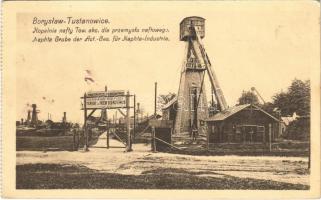 1913 Boryslav-Tustanovychi, Boryslaw-Tustanowice; Kopalnia nafty Tow. akc. dla przemyslu naftowego / Naphta Grube der Act.-Ges. für Napghta-Industrie / oil well, oil rig