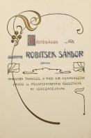 cca 1901-1902 ugornyai Robitsek Sándor (1844-1903), minisztériumi tanácsos, a Magyar Királyi Államva...