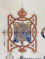 Osztrák Magyar Monarchia 1913. "Vaskorona Rend III. osztálya" adományozói oklevele, pergam...