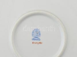 Herendi Viktória mintás (VBO) fali dísztál, áttört porcelán, kopott. Jelzett. d: 39 cm