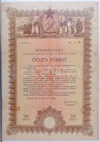 1949-1955. Rendkívül tartalmas 39 darabos Terv- és Békekölcsön kötvény tétel albumba rendezve, közte...