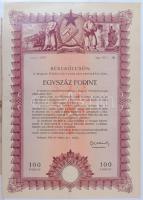 1949-1955. Rendkívül tartalmas 39 darabos Terv- és Békekölcsön kötvény tétel albumba rendezve, közte...