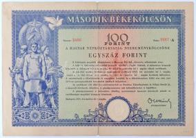 1949-1955. Rendkívül tartalmas 39 darabos Terv- és Békekölcsön kötvény tétel albumba rendezve, közte...