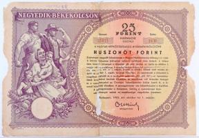 1949-1955. Rendkívül tartalmas 39 darabos Terv- és Békekölcsön kötvény tétel albumba rendezve, közte...