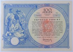 1949-1955. Rendkívül tartalmas 39 darabos Terv- és Békekölcsön kötvény tétel albumba rendezve, közte...