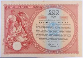 1949-1955. Rendkívül tartalmas 39 darabos Terv- és Békekölcsön kötvény tétel albumba rendezve, közte...