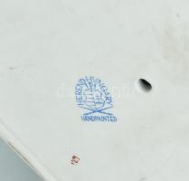 Herendi Toldi a Bikával. Színesen festett porcelán. kopott. Jelzett. 43x22x23 cm