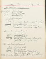 cca 1894-1940 A Magyar Képzőművészek Egyesületének törzskönyve. Kézzel írt füzet a tagok neveivel, c...