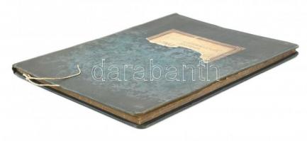 cca 1894-1940 A Magyar Képzőművészek Egyesületének törzskönyve. Kézzel írt füzet a tagok neveivel, c...