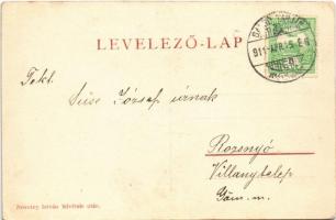 1911 Salgóbánya (Salgótarján), Salgó vára, Bányafőnöki lak, bánya bejárata. Art Nouveau, Novotny Ist...