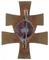 ~1930. "MANSZ (Magyar Asszonyok Nemzeti Szövetsége)" zománcozott Br jelvény (23x29mm) T:2 ...