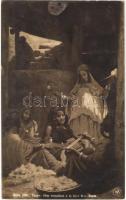 1911 Taupin - Ffilles travaillant a la laine Bon-Saada. Salon 1905. / Algerian folklore (fl)