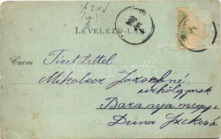 1903 Velence, Kisvelence; Anna malom (valószínűleg reklám célból elnagyolt, idealizált rajz), iparva...