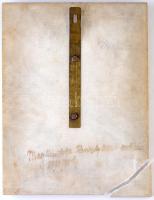 Keviczky Hugó (1879-1944) 1932. "Dr. Kánitz Gyula" egyoldalas Br plakett (253x190mm) sérül...