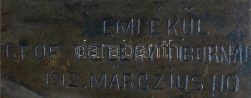 Hybl József (1888-1945) ~1912. "Magyar Géprepülők Szövetsége" egyoldalas Br plakett gravír...