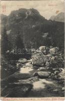 1906 Tátra, Magas-Tátra, Vysoké Tatry; Nagy-Tarpataki-völgy. Franz Pietschmann No. 2070. / Gr. Kohlbachtal / valley (lyukak / pinholes)