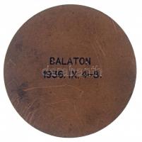 1936. "M. Kir. Légügyi Hivatal - Emlékül" egyoldalas Br emlékérem hátoldalán gravírozással...