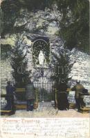 1906 Pozsony, Pressburg, Bratislava; Mária Lourdes-i barlang. G. Duschinsky kiadása / chapel, cave, grotto, sanctuary (EK)