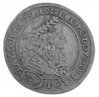 1688N-B/P-O 15kr Ag "I. Lipót" Nagybánya (5,24g) T:2- / Hungary 1688N-B/P-O 15 Kreuzer Ag "Leopold I" Baia Mare (5,24g) C:VF Huszár: 1433., Unger: 1066.