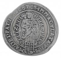1687N-B/P-O 15kr Ag "I. Lipót" Nagybánya (5,33g) T:2- / Hungary 1687N-B/P-O 15 Kreuzer Ag ...